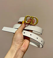 Gucci White Belt 2cm - 4