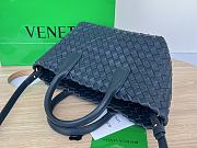Bottega Veneta Mini Cabat Navy Blue Vernis 20x15x12cm - 5