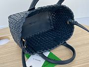 Bottega Veneta Mini Cabat Navy Blue Vernis 20x15x12cm - 4