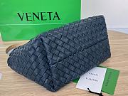 Bottega Veneta Mini Cabat Navy Blue Vernis 20x15x12cm - 3