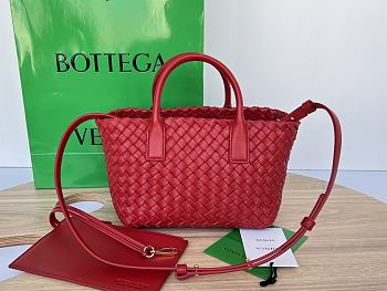 Bottega Veneta Mini Cabat Red Vernis 20x15x12cm