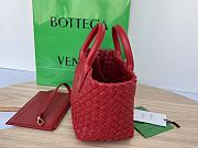 Bottega Veneta Mini Cabat Red Vernis 20x15x12cm - 5
