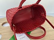 Bottega Veneta Mini Cabat Red Vernis 20x15x12cm - 4