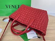 Bottega Veneta Mini Cabat Red Vernis 20x15x12cm - 2
