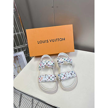 Louis Vuitton LV x TM Sunset Flat Comfort White Sandal