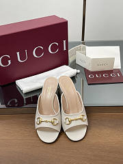 Gucci Women's Horsebit Slide White 5.5cm - 3
