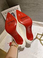 Christian Louboutin Hot Chick White Patent Pump 10cm - 2