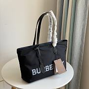 Burberry Medium Logo Nylon Black Tote 35x12x25cm - 4