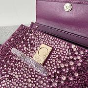 Valentino Mini Garavani VSling Top Handle Bag Crystal 19x13x9cm - 6