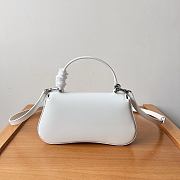 Celine Teen Lola Shiny Calfskin White Silver 20x11.5x5cm - 5