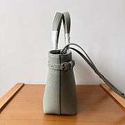 Celine Mini Cabas Anais Triomphe Calfskin Light Green 20x21x10cm - 6