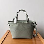 Celine Mini Cabas Anais Triomphe Calfskin Light Green 20x21x10cm - 5