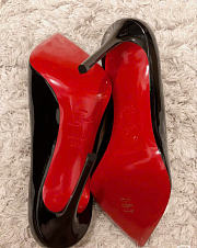 Christian Louboutin Black Pump Heel Patent 10cm - 3