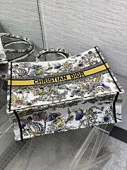 Dior Book Tote Latte Yellow Multicolor Chardons 42x18x35cm - 2