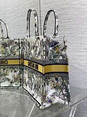 Dior Book Tote Latte Yellow Multicolor Chardons 42x18x35cm - 4