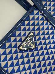 Prada Symbole Shopping Blue Bag 33x29x14cm - 5