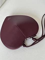 Alaia Le Coeur Shoulder Bag Red Wine 21x17x5cm - 4