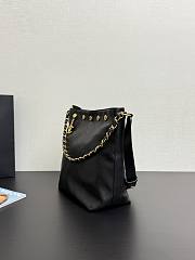 Chanel Bucket Bag Black Lambskin Gold 28x31x15cm - 6