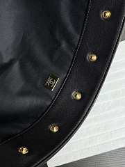 Chanel Bucket Bag Black Lambskin Gold 28x31x15cm - 5