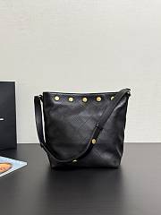 Chanel Bucket Bag Black Lambskin Gold 28x31x15cm - 4