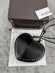 Alaia Le Coeur Studded Black Heart Bag 21x17x5cm - 3