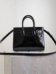 YSL Sac De Jour Bag Black Patent 22x18x10.5cm - 6