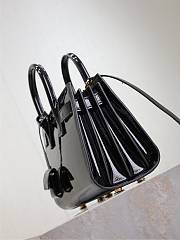 YSL Sac De Jour Bag Black Patent 22x18x10.5cm - 2