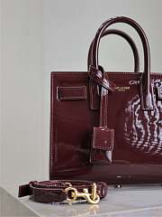 YSL Sac De Jour Bag Red Patent 22x18x10.5cm - 2