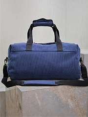 YSL Duxx Duffle Bag Medium Blue 50x26cm - 6