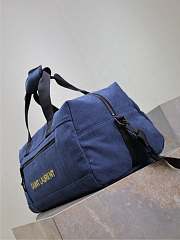 YSL Duxx Duffle Bag Medium Blue 50x26cm - 2