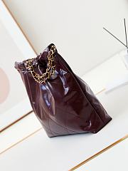 Chanel 22 Handbag Red Wine Gold 35x37x7cm - 6