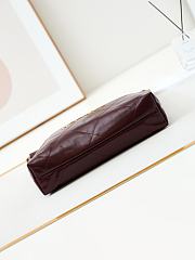 Chanel 22 Handbag Red Wine Gold 35x37x7cm - 5