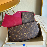 LV Pochette Felicie Fuchsia 21x12x3cm - 5