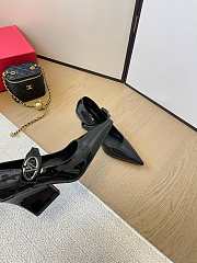 Valentino Black Patent Heel 8.5cm - 2