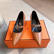 Hermes Kiara Brown Pump 4cm - 2