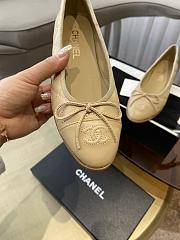 Chanel Ballerina Beige Flat - 4