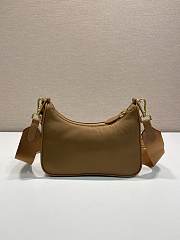 Prada Re-Edition 2005 Re-Nylon Bag Brown 22x12x6cm - 2