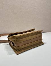 Prada Large Re-Nylon Padded Shoulder Bag Brown 23.5x18x11cm - 5