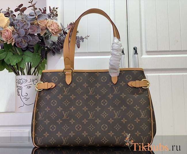 Louis Vuitton LV Monogram Batignolles Horizontal Tote Bag 38x26x13cm - 1