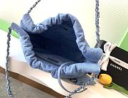 Chanel 22 Handbag Blue Denim 35x37x7cm - 6