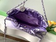 Chanel 22 Handbag Purple Metallic 35x37x7cm - 6