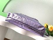 Chanel 22 Handbag Purple Metallic 35x37x7cm - 5