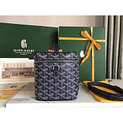 Goyard Muse Vanity Case Bag Navy Blue 16x14x20cm - 5
