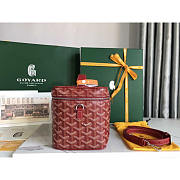 Goyard Muse Vanity Case Bag Red 16x14x20cm - 4