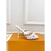Louis Vuitton LV x TM 6AM White Mule 9cm - 1