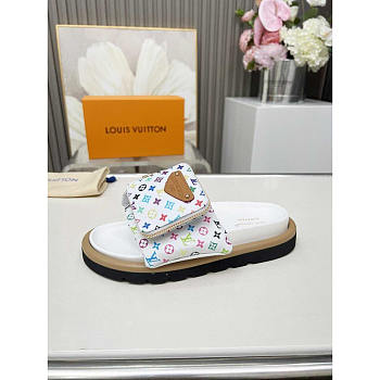 Louis Vuitton LV x TM Pillow Flat Confort Mule White