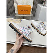 Louis Vuitton LV x TM Pillow Flat Confort Mule White - 4