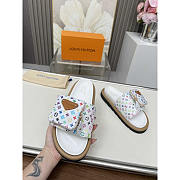 Louis Vuitton LV x TM Pillow Flat Confort Mule White - 2