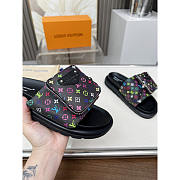 Louis Vuitton LV x TM Pillow Flat Confort Mule Black - 2