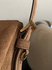 Prada Aimee Medium Suede Shoulder Bag 31x18x10cm - 2